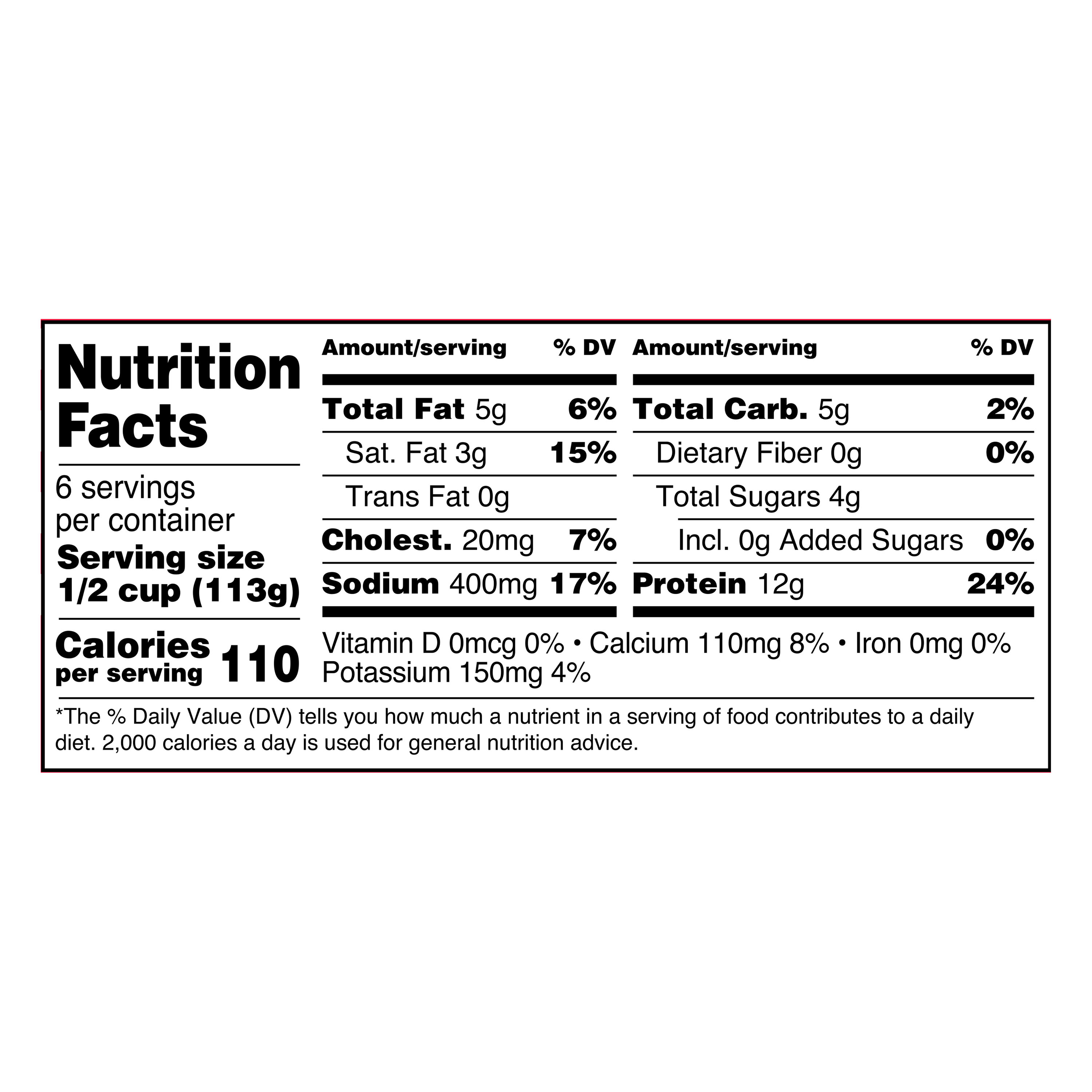 Great Value 4% Milkfat Minimum Small Curd Cottage Cheese, 24 oz thumbnail 4