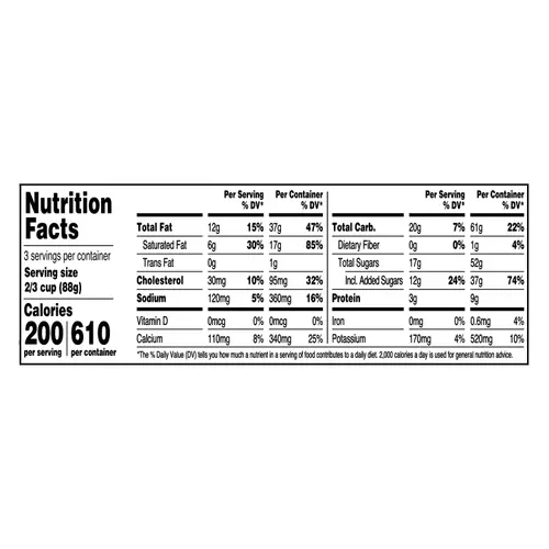 Great Value Butter Pecan Flavored Ice Cream, 16 fl oz thumbnail 3