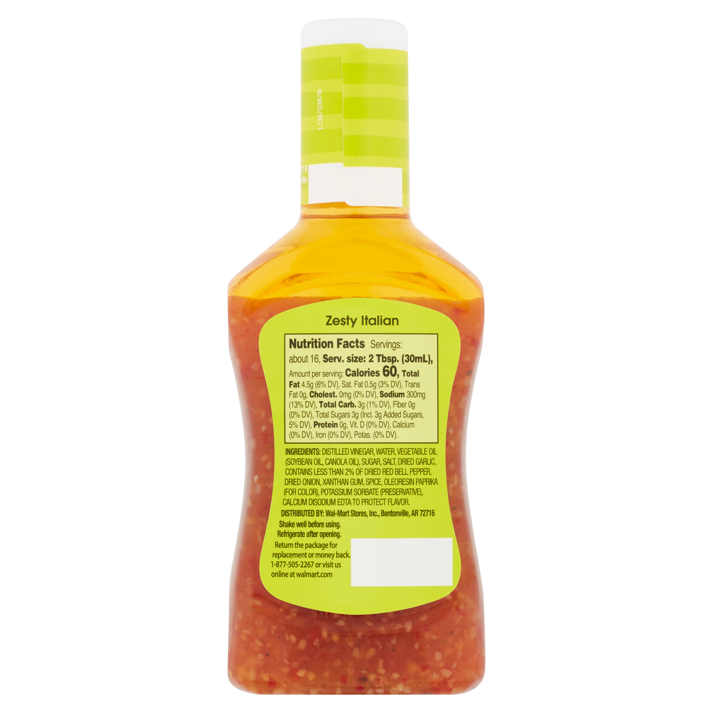 Great Value Zesty Italian Dressing & Marinade, 16 fl oz thumbnail 4