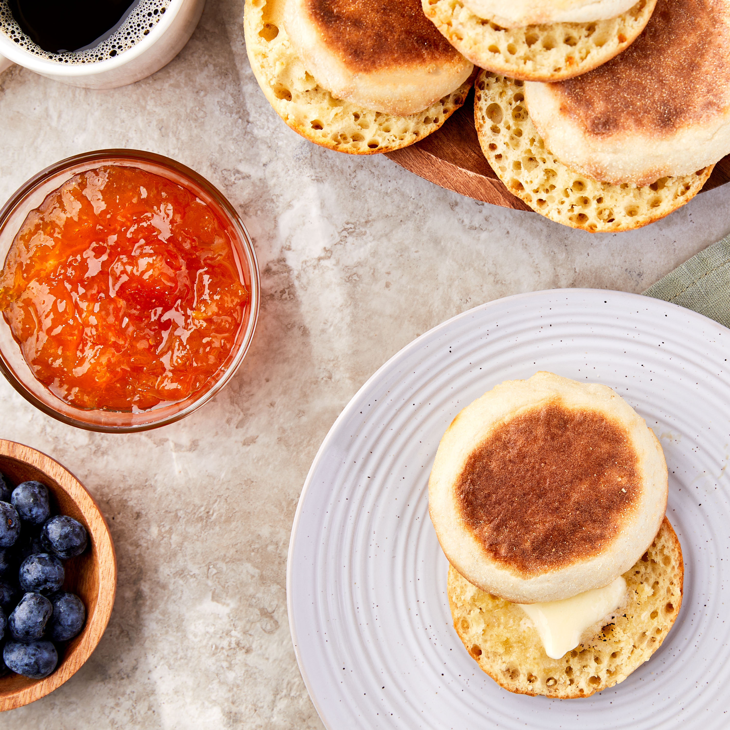 Great Value Original English Muffins, 12 oz Bag, 6 Count (Refrigerated) thumbnail 2