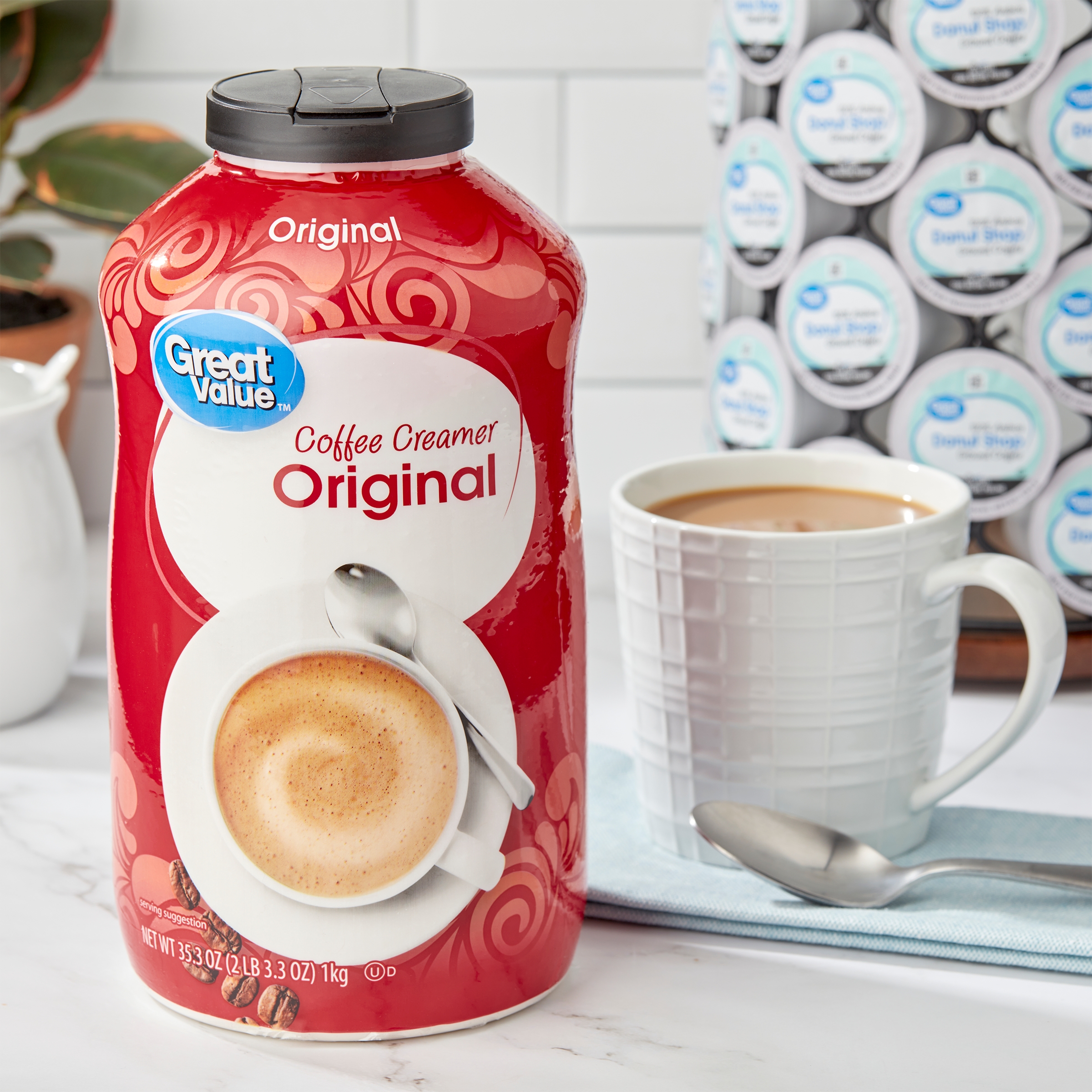 Great Value Original Coffee Creamer, 35.3 oz thumbnail 2