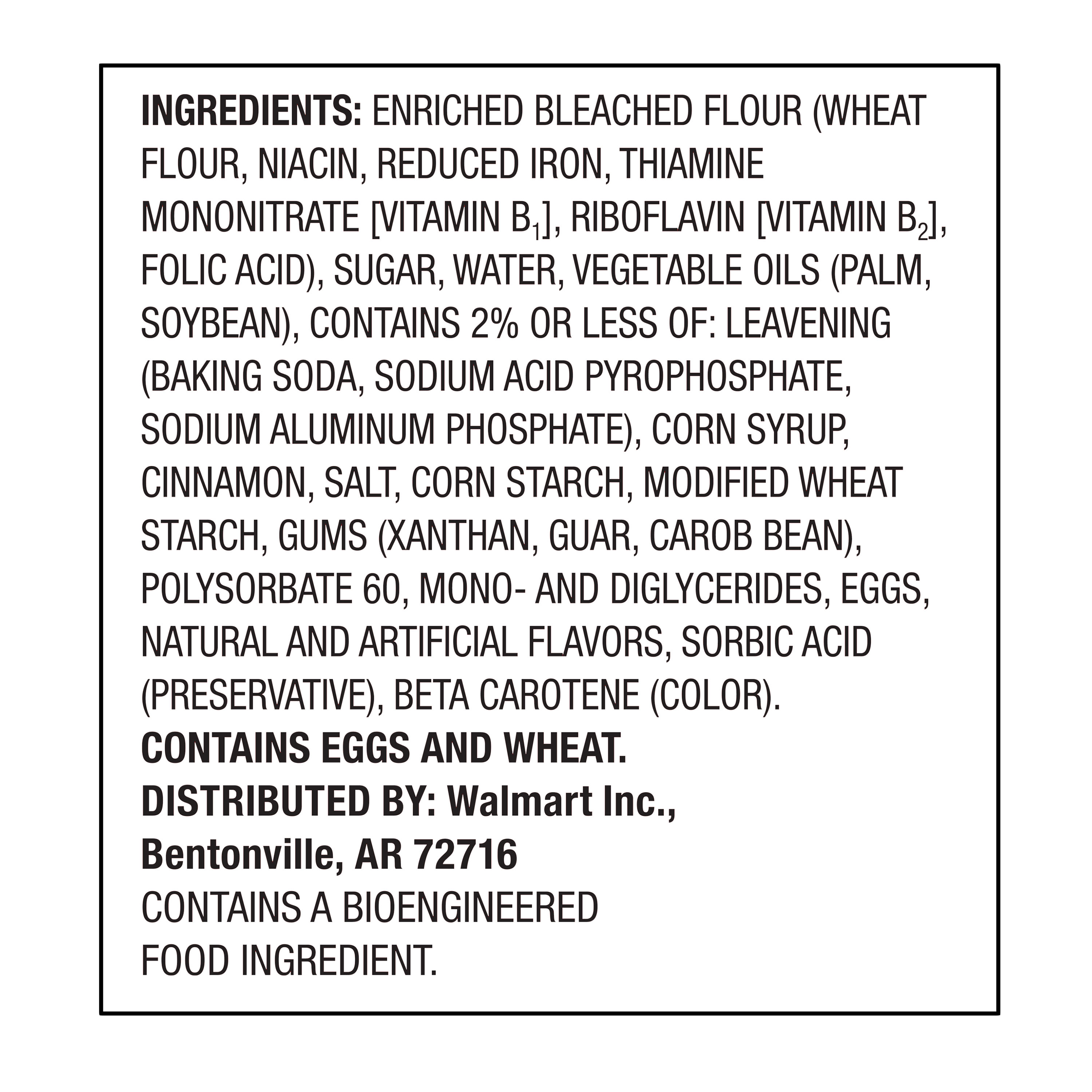 Great Value Original Regular Cinnamon Roll Dough with Icing, 8 Count, Doughs, Allergens Contained: Wheat, Allergens Not Containe thumbnail 4