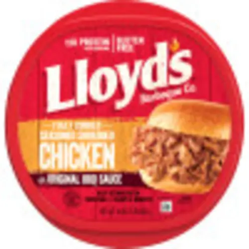 LLOYD'S Shredded Seasoned Chicken in Barbecue Sauce, 16 oz Tray