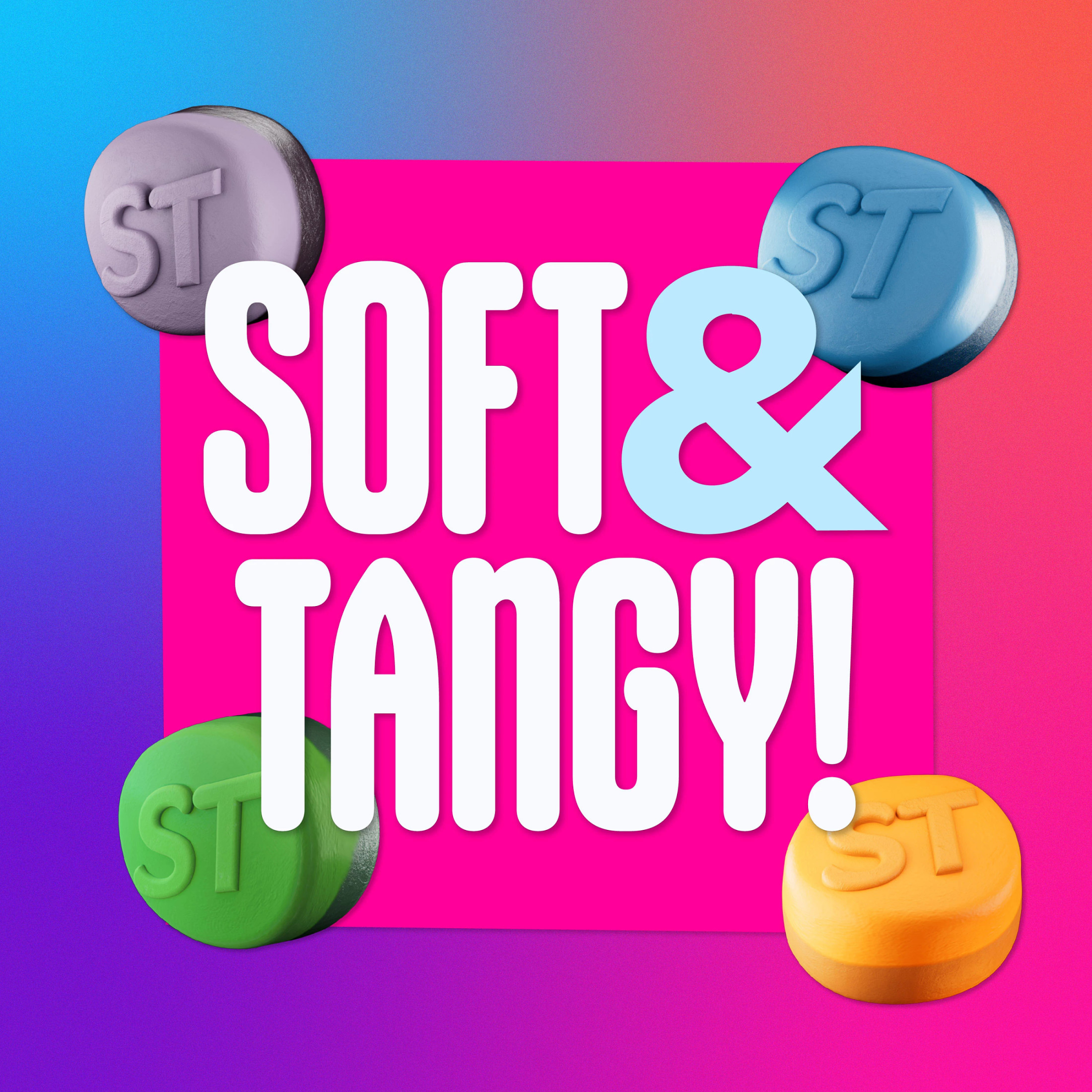 SweeTARTS Gummies Fruity Splitz, Candy, Sweet and Tart, Resealable Bag, 9 oz thumbnail 2