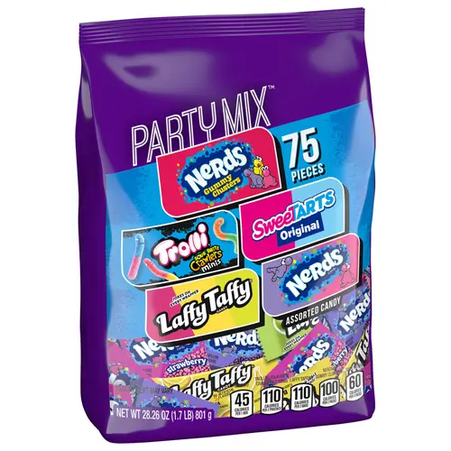 SweeTARTS Variety Party Mix, Individually Wrapped Assorted Candy, 28.6 Ounce (75 Count) thumbnail 2