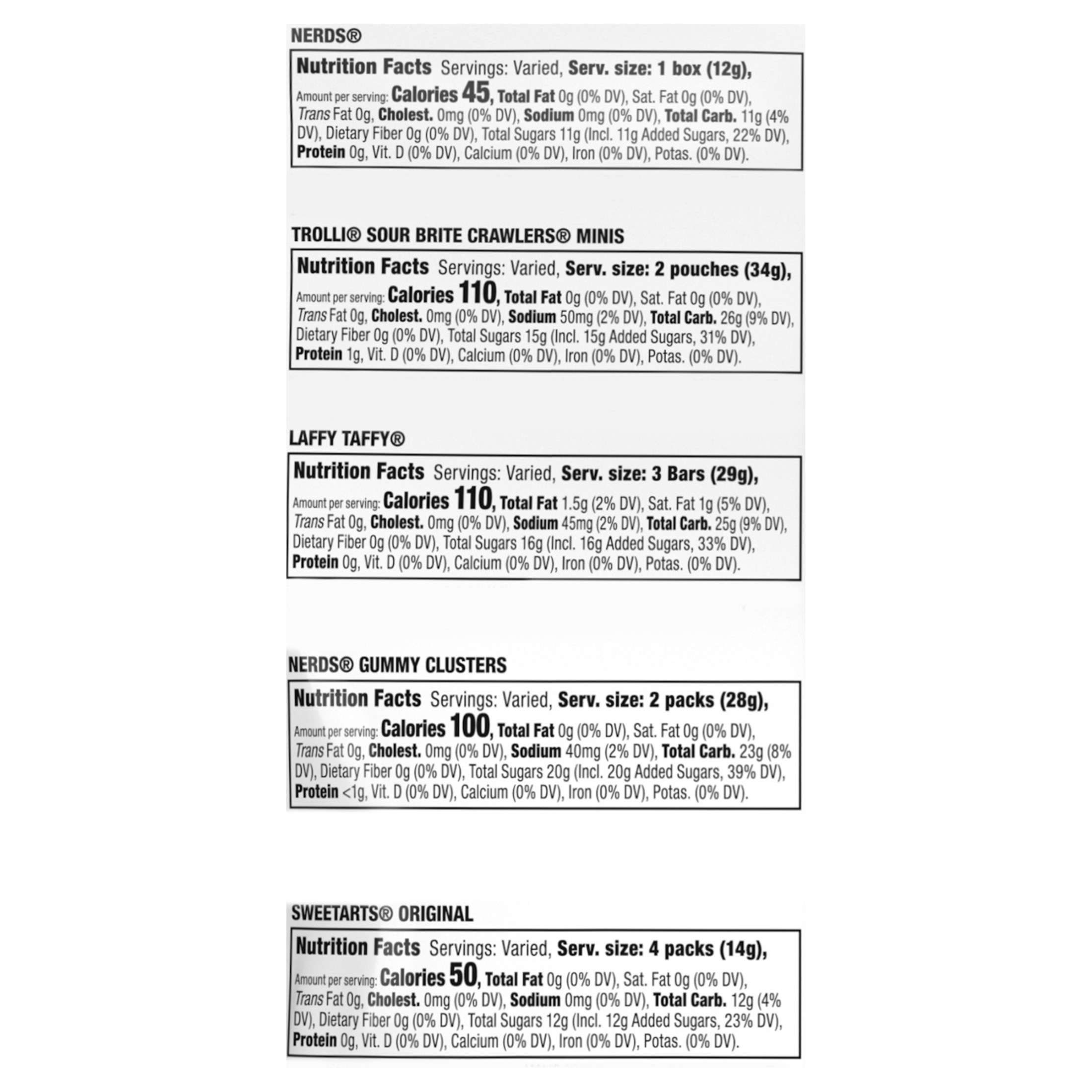 SweeTARTS Variety Party Mix, Individually Wrapped Assorted Candy, 28.6 Ounce (75 Count) thumbnail 3