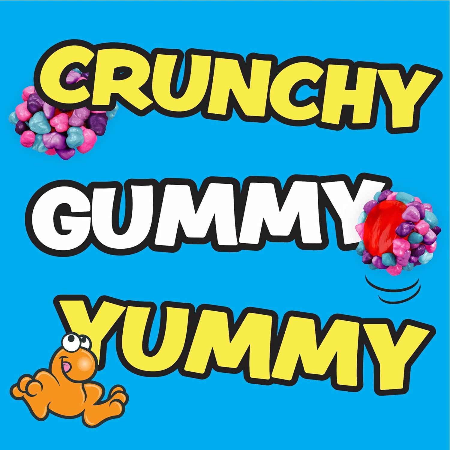 NERDS Gummy Clusters Very Berry, Crunchy and Gummy Candy, 18.5 oz, Recloseable Family Size Bag thumbnail 3