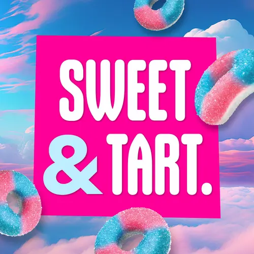 SweeTARTS Gummy Halos, Candy, Blue Punch and Strawberries and Cream, Tart and Chewy, Soft and Fluffy, 11 oz thumbnail 2