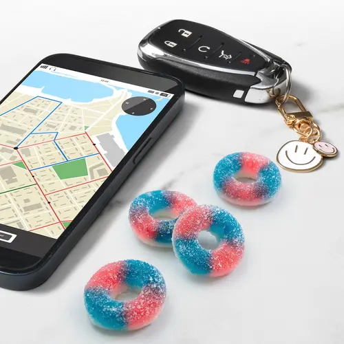 SweeTARTS Gummy Halos, Candy, Blue Punch and Strawberries and Cream, Tart and Chewy, Soft and Fluffy, 11 oz thumbnail 4