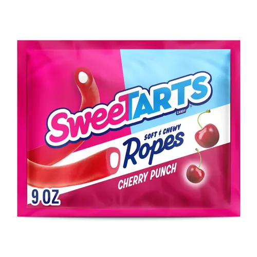 SweeTARTS Ropes, Candy, Cherry Punch, Soft and Chewy, 9 oz thumbnail 2