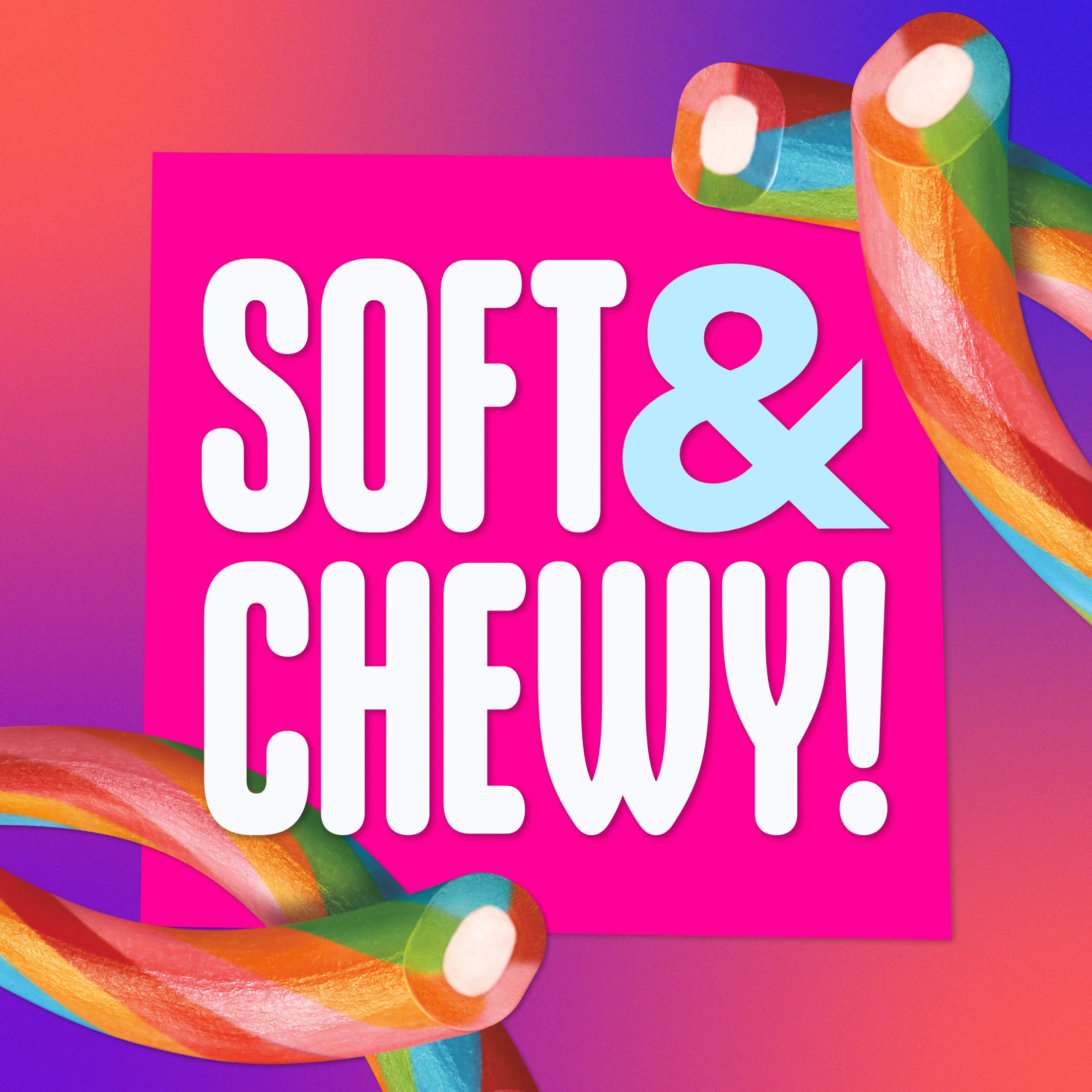 SweeTARTS Ropes, Candy, Twisted Rainbow Punch, Soft and Chewy, 9 oz thumbnail 2