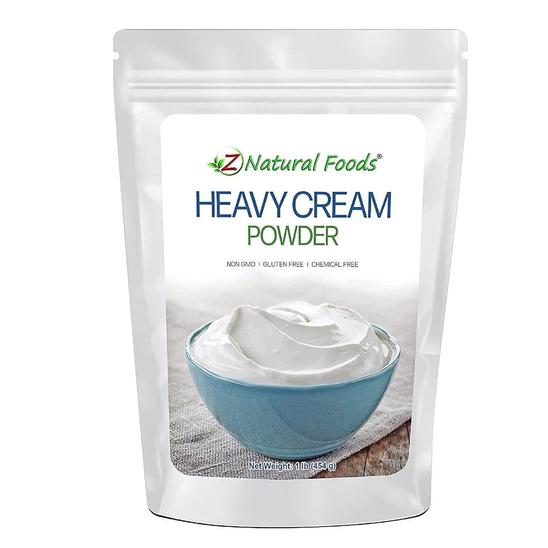 Z Natural Foods Heavy Cream Powder, Nutrient-Rich, Delicious Dry Cream with a Durable Shelf Life, Perfect for Coffee, Cake, Dess