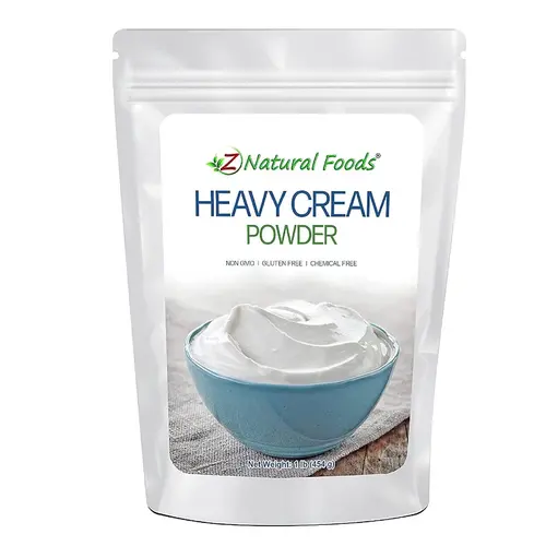 Z Natural Foods Heavy Cream Powder, Nutrient-Rich, Delicious Dry Cream with a Durable Shelf Life, Perfect for Coffee, Cake, Dess