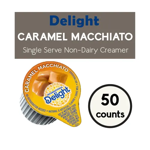 International Delight, Caramel Macchiato, Single-Serve Non-Dairy Coffee Creamers 0.5 fl. oz l 50 counts thumbnail 3