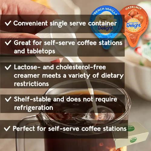 International Delight Hazelnut, French Vanilla + Coffee Mate Original + Land O Lakes Mini Moo's Half and Half Coffee Creamers l  thumbnail 3