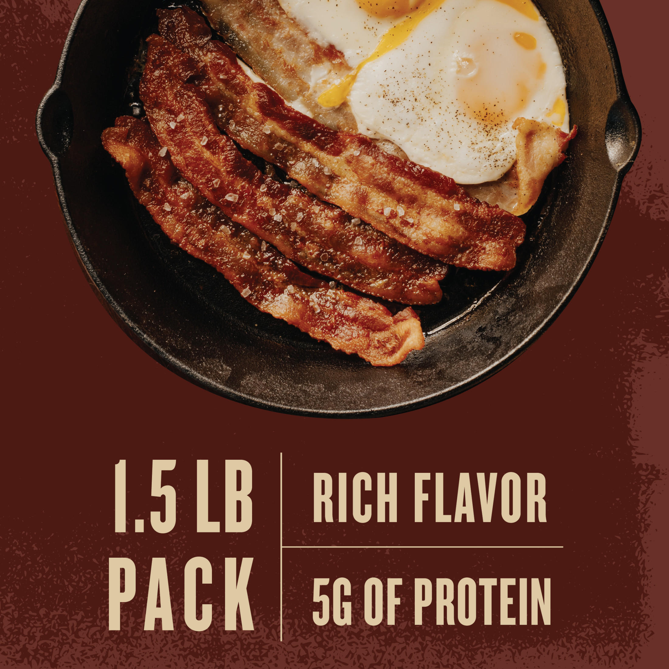 Wright Brand Hickory Smoked Thick Cut Sliced Bacon, 24 oz thumbnail 4