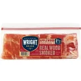 Wright Brand Applewood Real Wood Smoked Thick Cut Sliced Bacon, 24 oz