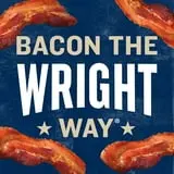 Wright Brand Applewood Real Wood Smoked Thick Cut Sliced Bacon, 24 oz thumbnail 2