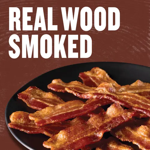 Wright Brand Hickory Real Wood Smoked Thick Cut Sliced Bacon, 48 oz thumbnail 4