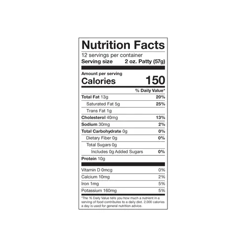 Holten's Chop House 100% Beef Smashed Sliders Burgers, 12 Count, 2oz Smash Patties, 1.5lb (Frozen) thumbnail 4