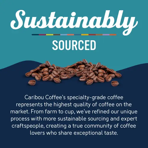 Caribou Coffee Mahogany Blend Premium Dark Roast Whole Bean Coffee, Arabica, 12 oz thumbnail 3