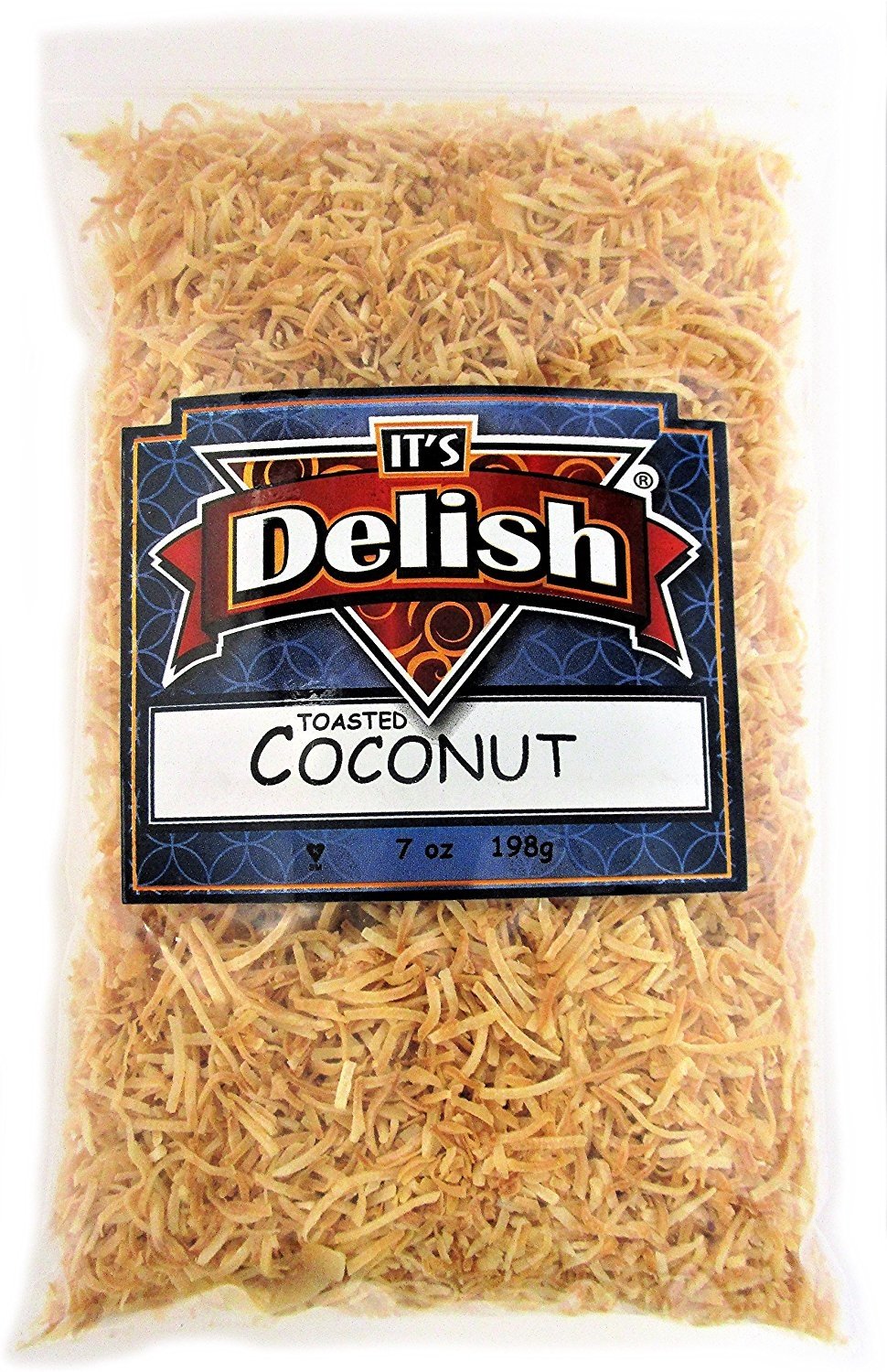 Roasted Sweetened Coconut Fancy Shred by Its Delish, 1 lb