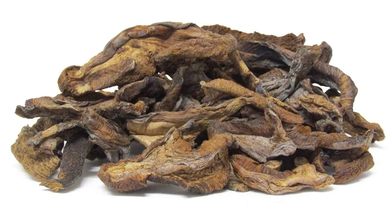 Dried Mushroom Slices Boletus Luteus by It's Delish, 4 Oz Bag  Chilean Sundried Dehydrated and Sliced Mushrooms for Cooking and 
