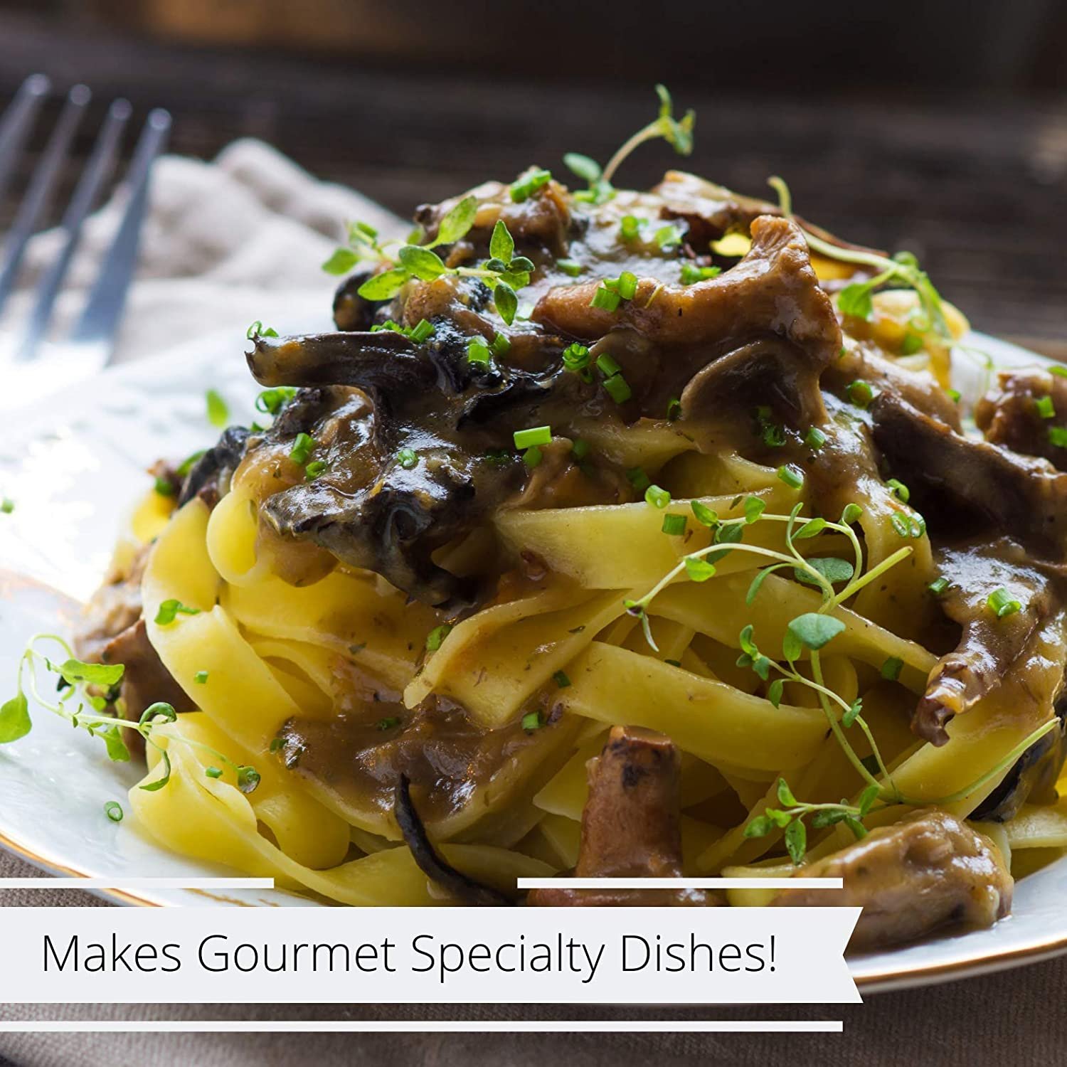 Dried Mushroom Slices Boletus Luteus by It's Delish, 4 Oz Bag  Chilean Sundried Dehydrated and Sliced Mushrooms for Cooking and  thumbnail 3