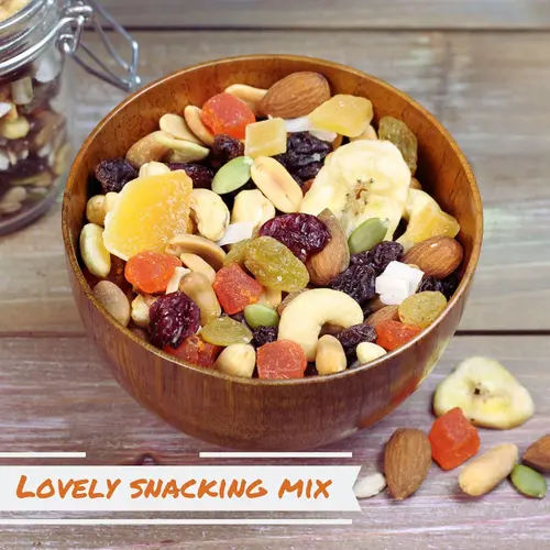 Tropical Mix Trail mix by Its Delish, 1 Lb 16 Oz Bag  High Energy Boost Fruit and Nut Healthy Snack Medley with Protein & Vi thumbnail 4