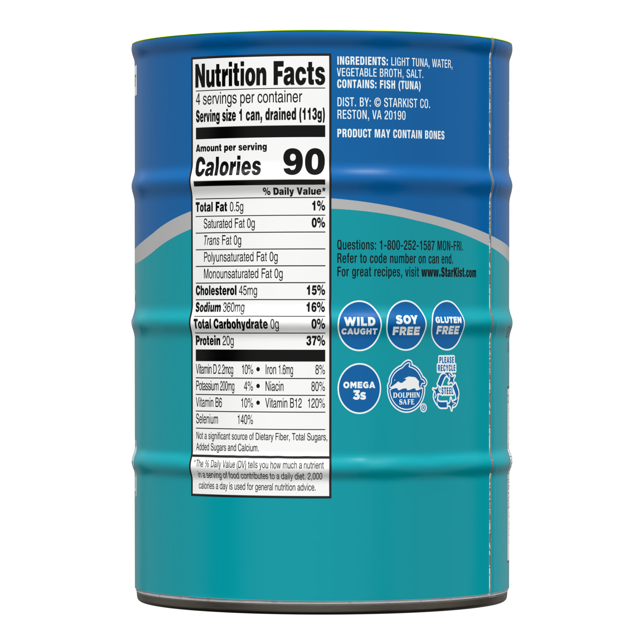 StarKist Chunk Light Tuna in Water, 5 oz, 4 Count thumbnail 3