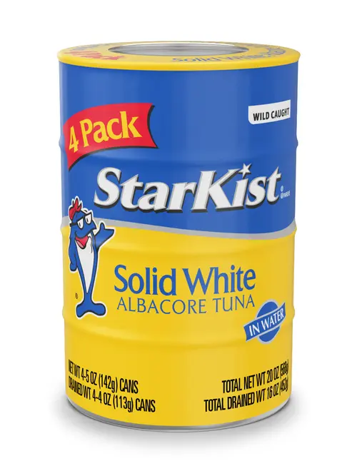 StarKist Solid White Albacore Tuna in Water , 5 oz Can, 4-Pack