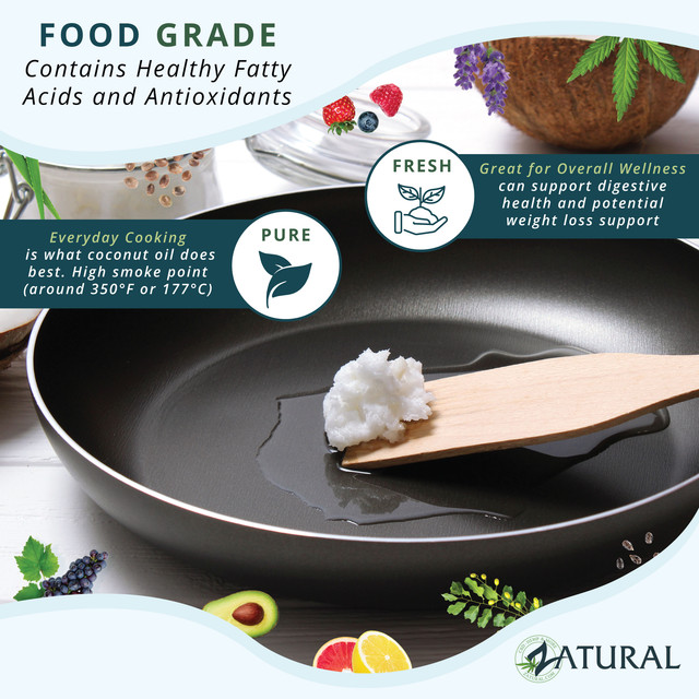 NakedOil Organic Coconut Butter - 100% Extra Virgin Unrefined Cold-Pressed Coconut Oil, Food & Therapeutic Grade, 8 oz thumbnail 4