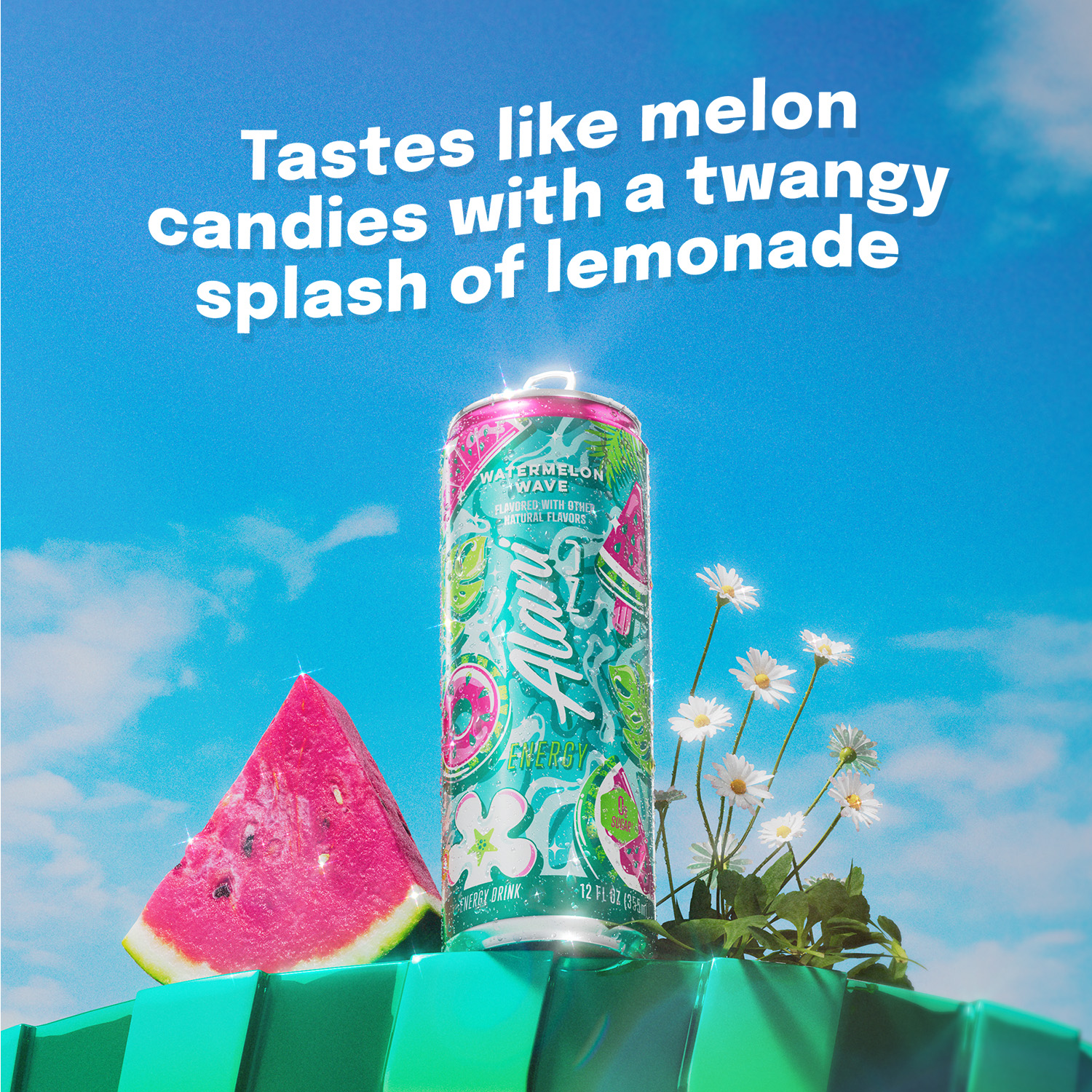 Alani Nu Sugar Free Energy Drink, Watermelon Wave, 12 fl oz, Can, 200mg Caffeine thumbnail 3