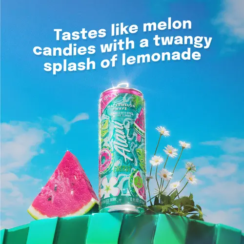 Alani Nu Sugar Free Energy Drink, Watermelon Wave, 12 fl oz, Can, 200mg Caffeine thumbnail 3