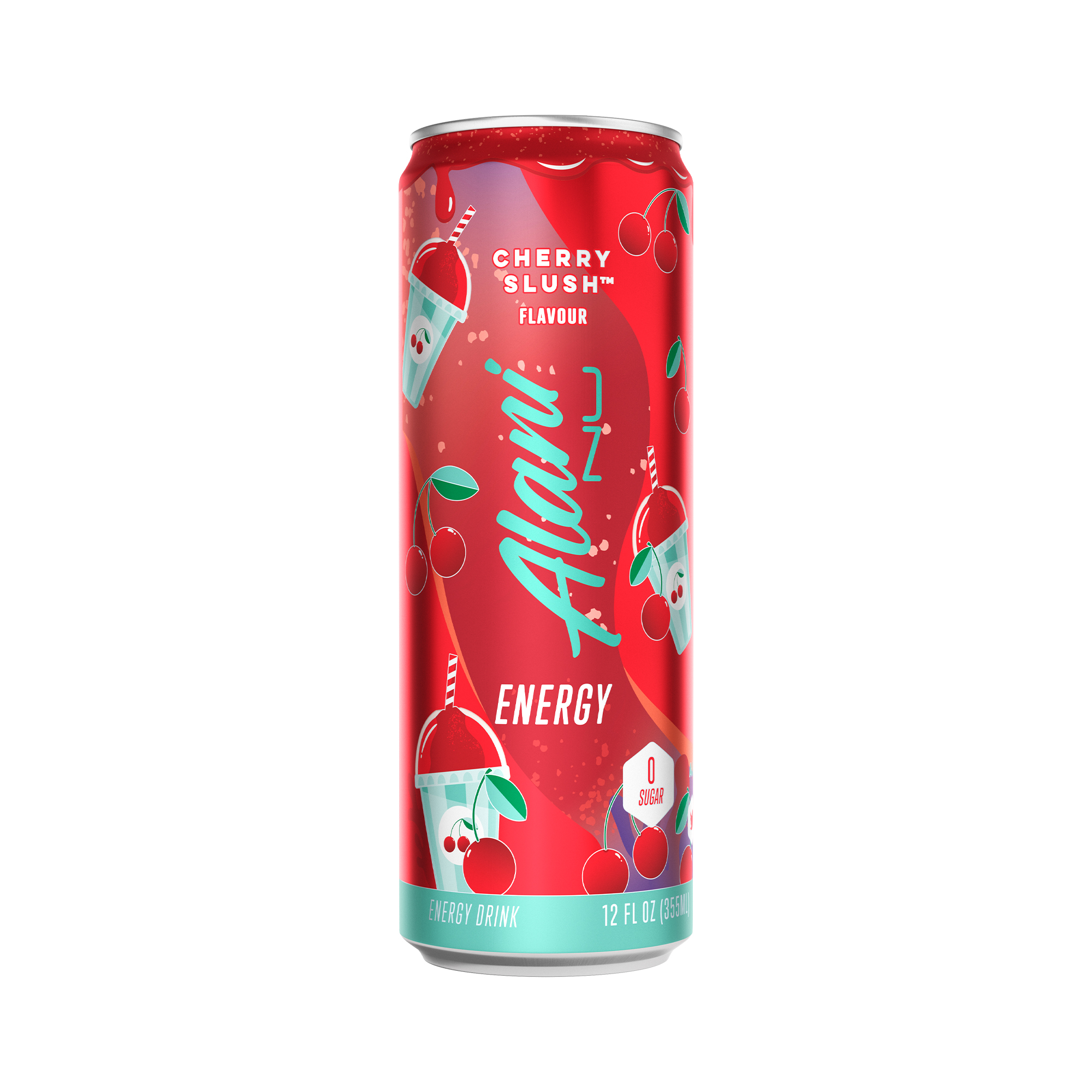 Alani Nu Sugar Free Energy Drink, Cherry Slush, 12 fl oz, Can, 200mg Caffeine