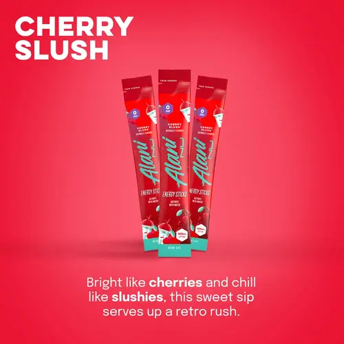 Alani Nu Energy Sticks, Cherry Slush, 10 Count, 200mg Caffeine, Zero Sugar thumbnail 3