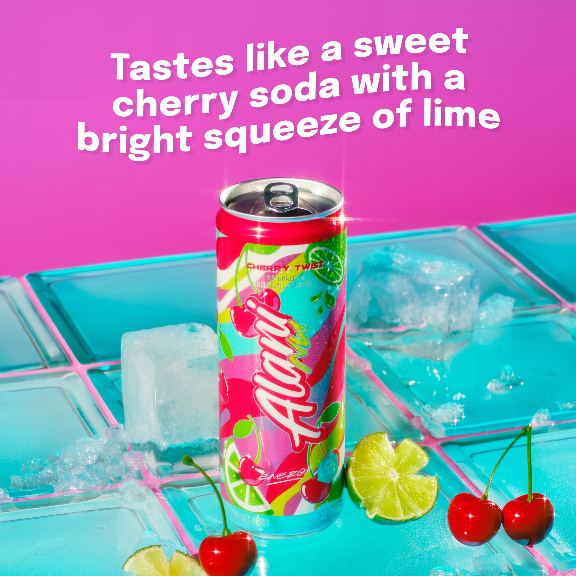 Alani Nu Sugar Free Energy Drink, Cherry Twist, 12 fl oz, Can, 200mg Caffeine thumbnail 3