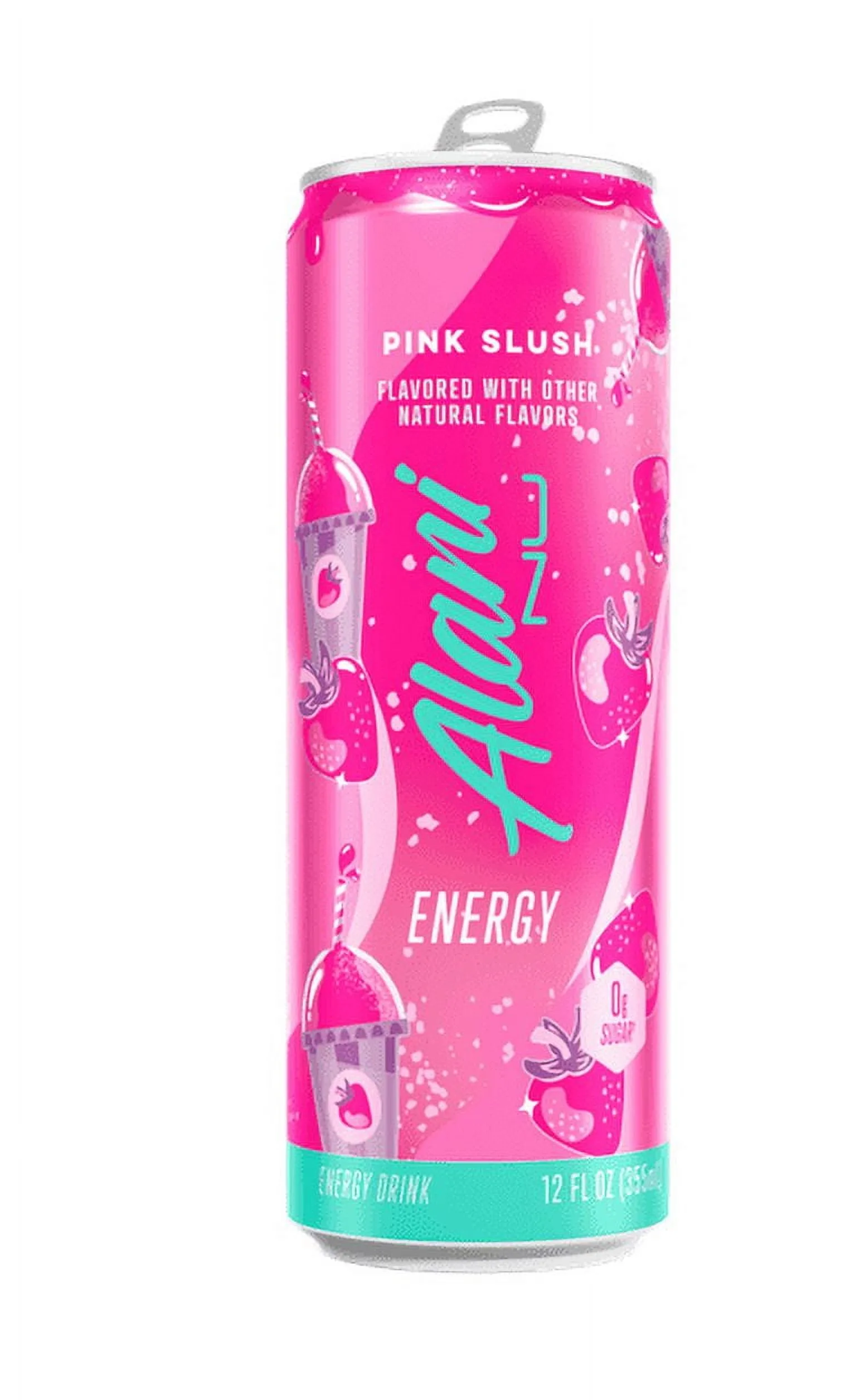 Alani Nu Sugar Free Energy Drink, Pink Slush, 12 fl oz, Can, 200mg Caffeine