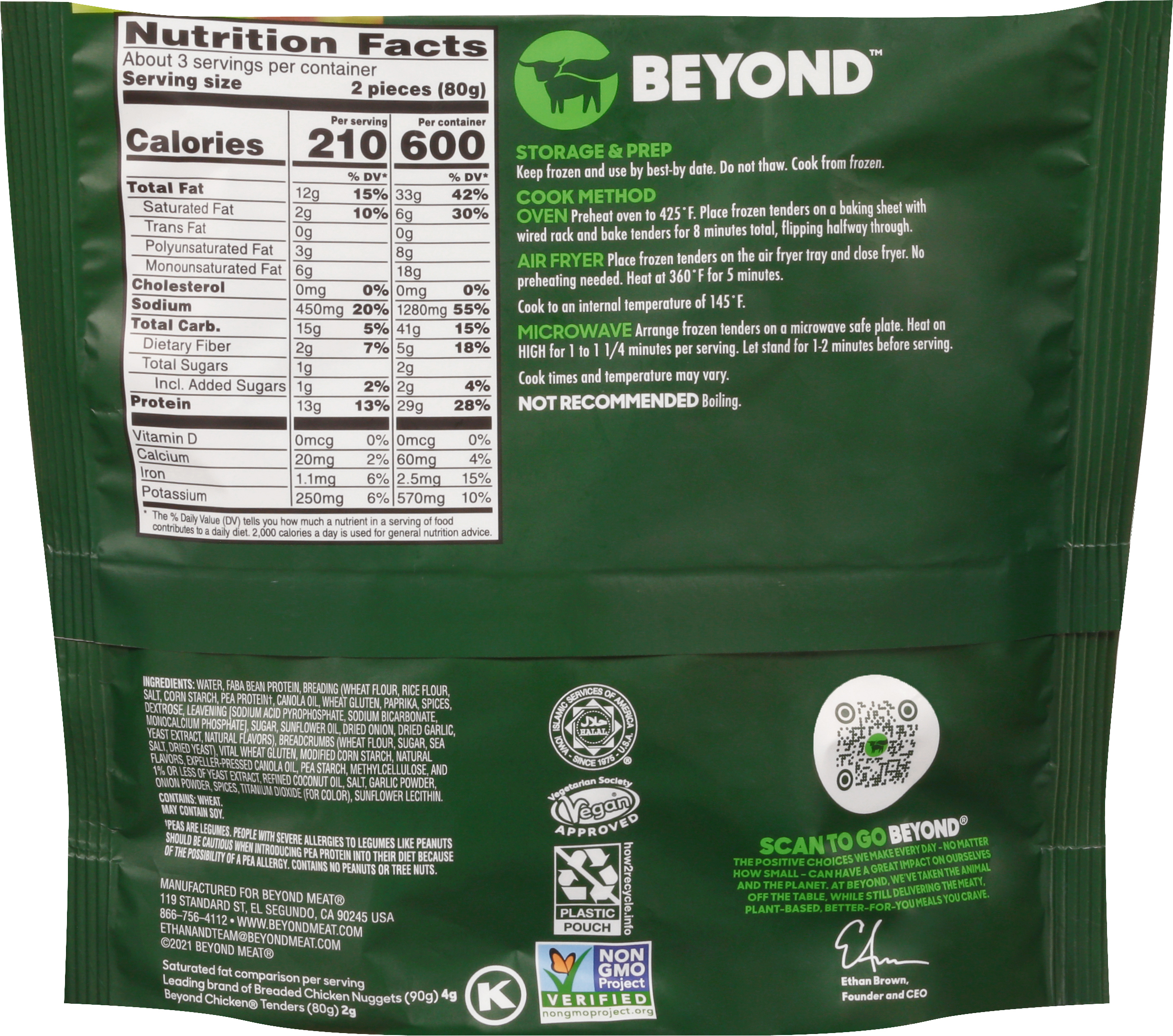 Beyond Meat Beyond Chicken Plant-Based Tenders, 22 oz. thumbnail 2