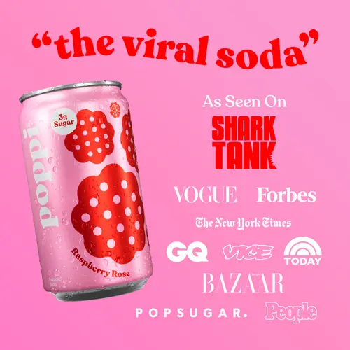 poppi Raspberry Rose 7.5oz Mini Can thumbnail 4