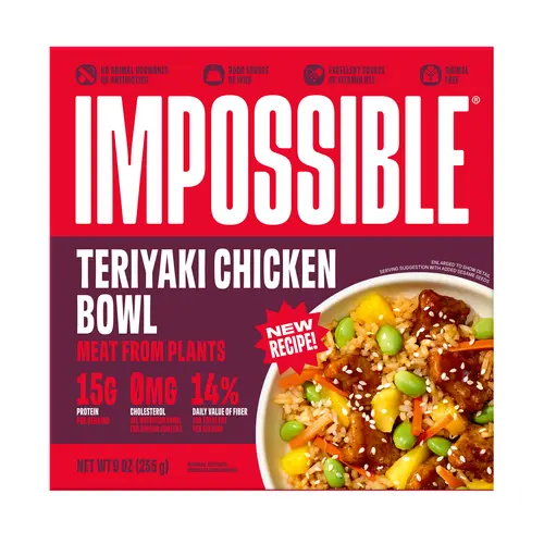 Impossible Bowls, Teriyaki Impossible Chicken, 9oz (Frozen Meal)