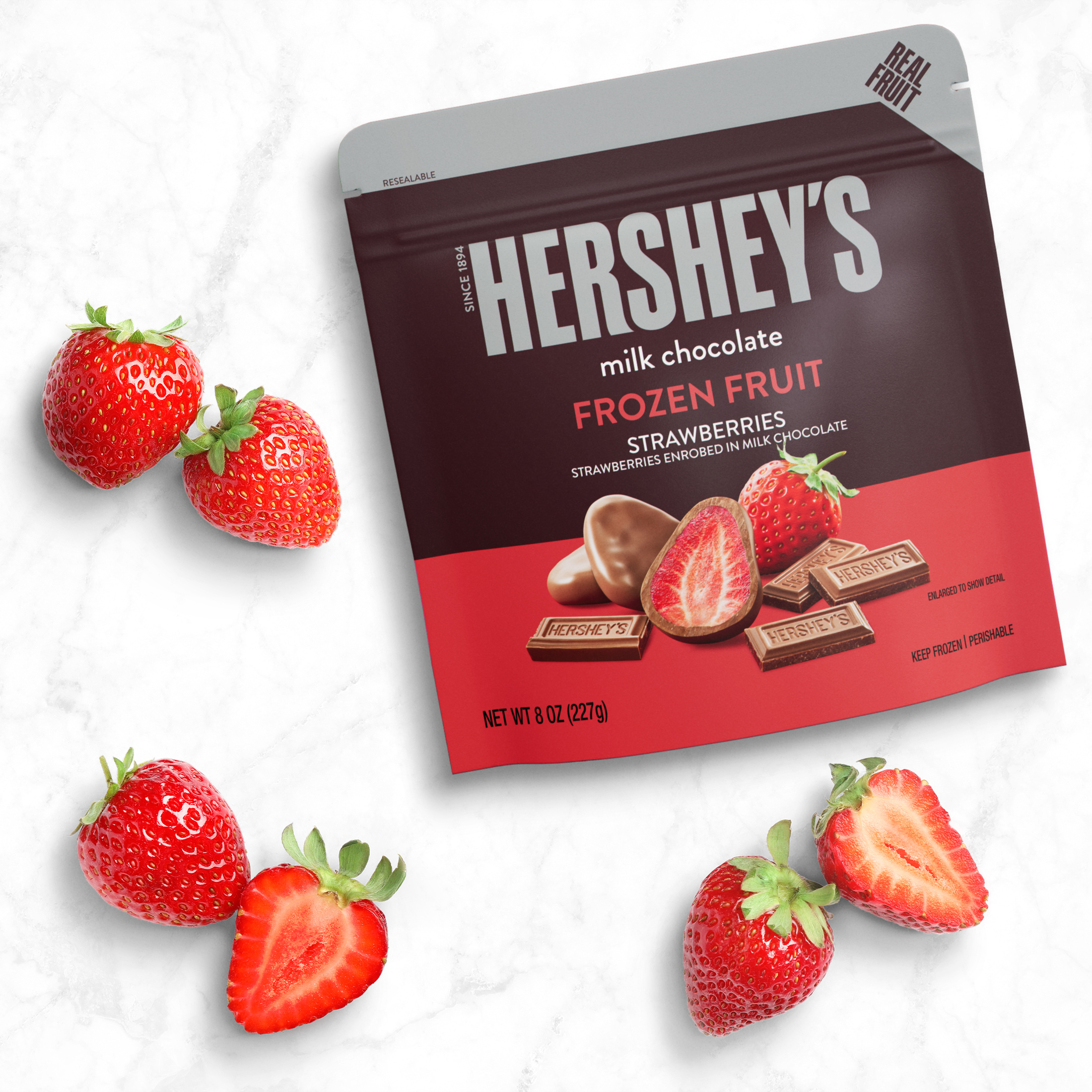 Hershey's Milk Chocolate Covered Strawberry, 8oz (Frozen) thumbnail 2
