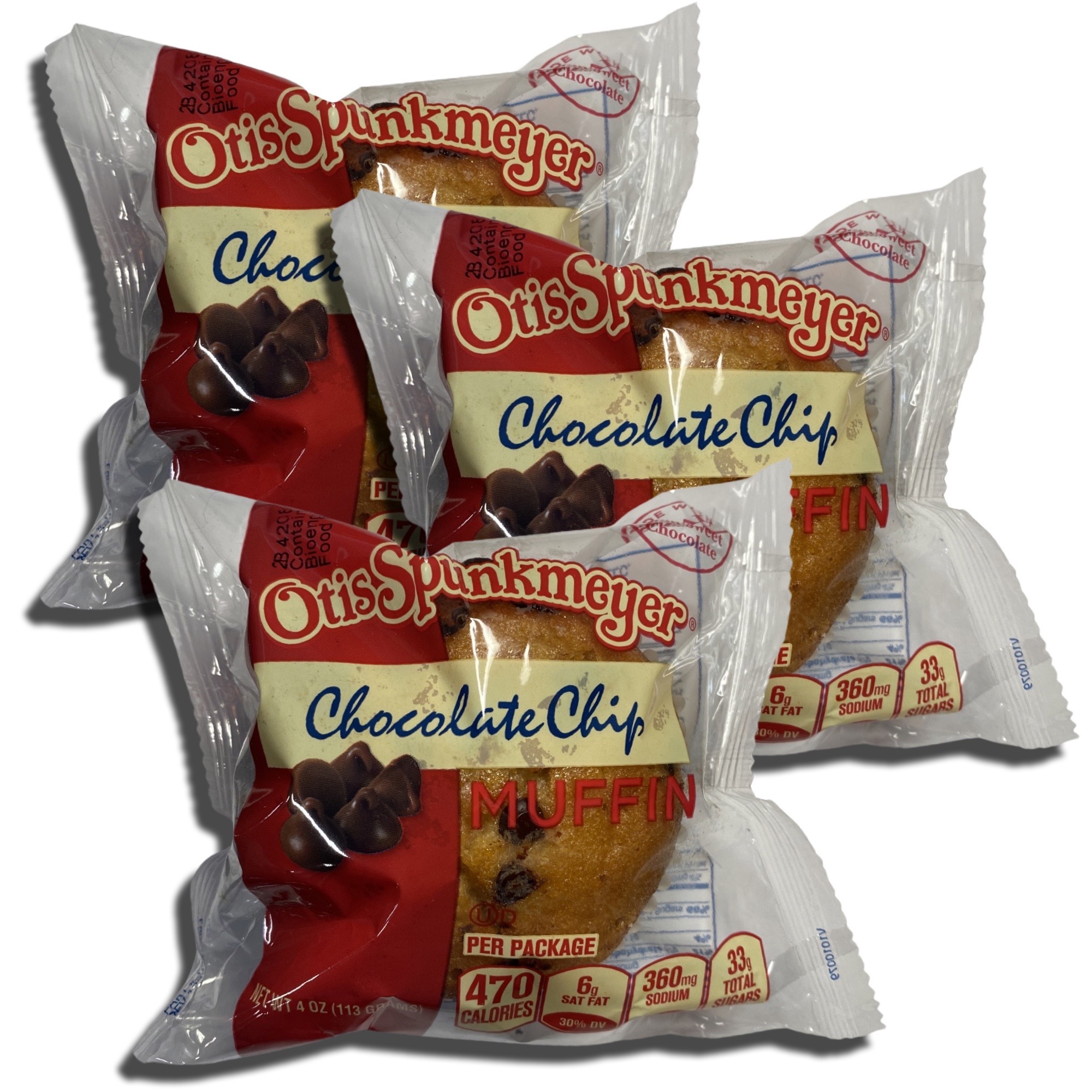 Individually Wrapped Chocolate Chip Muffins by Otis Spunkmeyer | 4 Ounce | Pack of 12 thumbnail 4