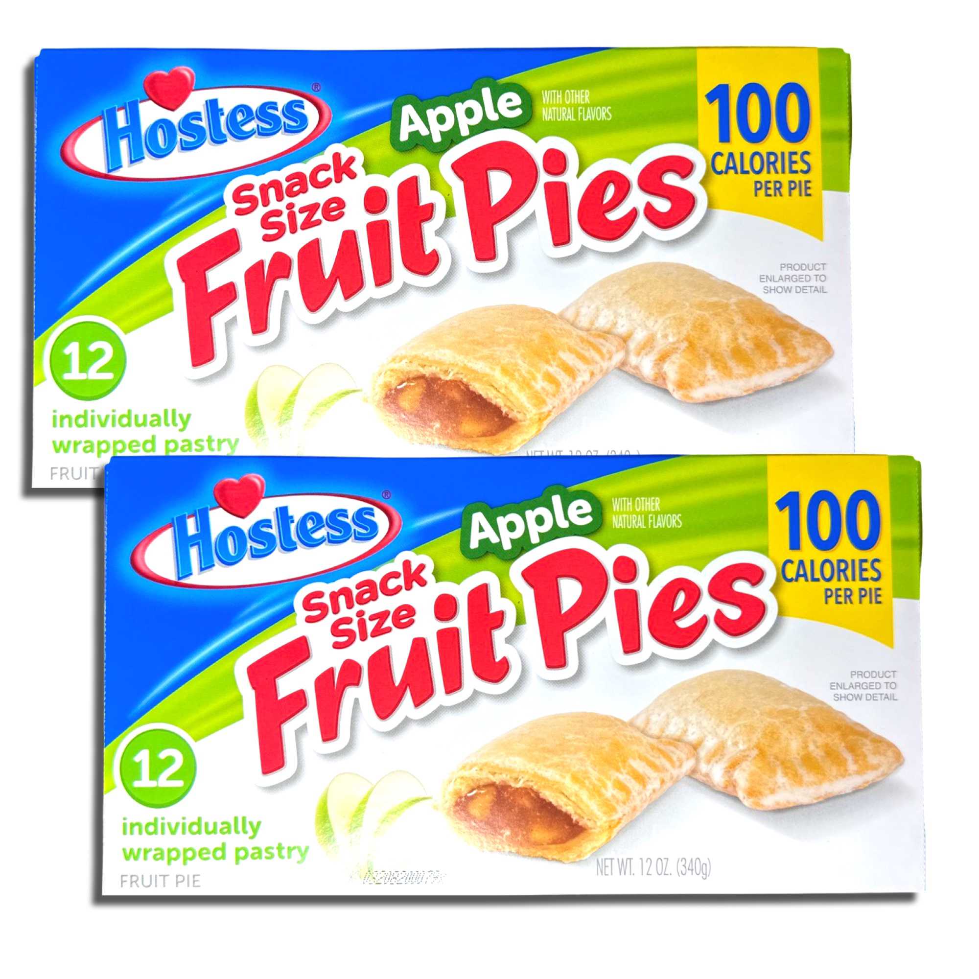Hostess Snack Size 100 Calorie Mini Fruit Pies | 12 Count Box | Apple & Cherry Combo | Pack of 4 thumbnail 2