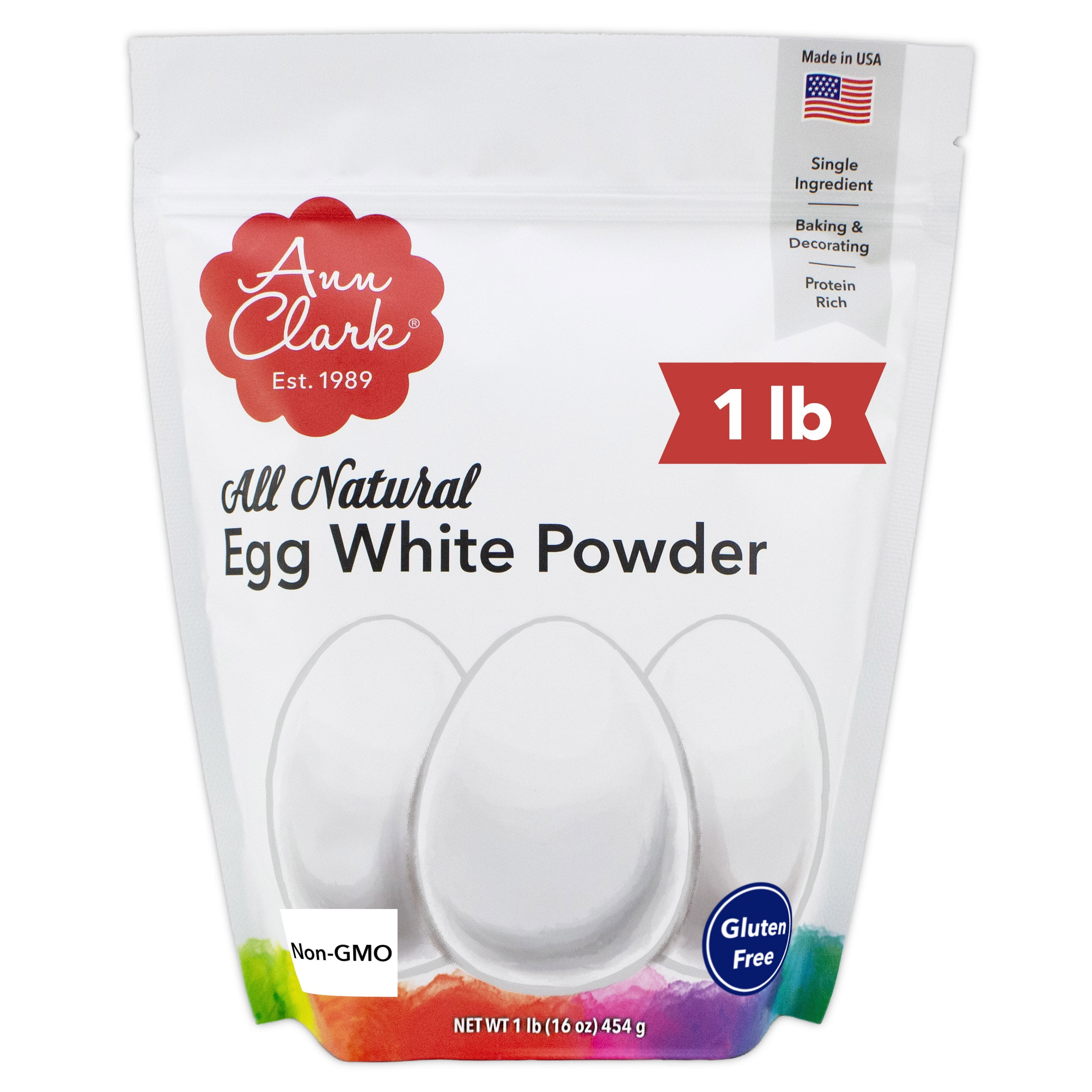 Ann Clark All Natural 100% Egg White Powder Made in USA, 1 lb thumbnail 2