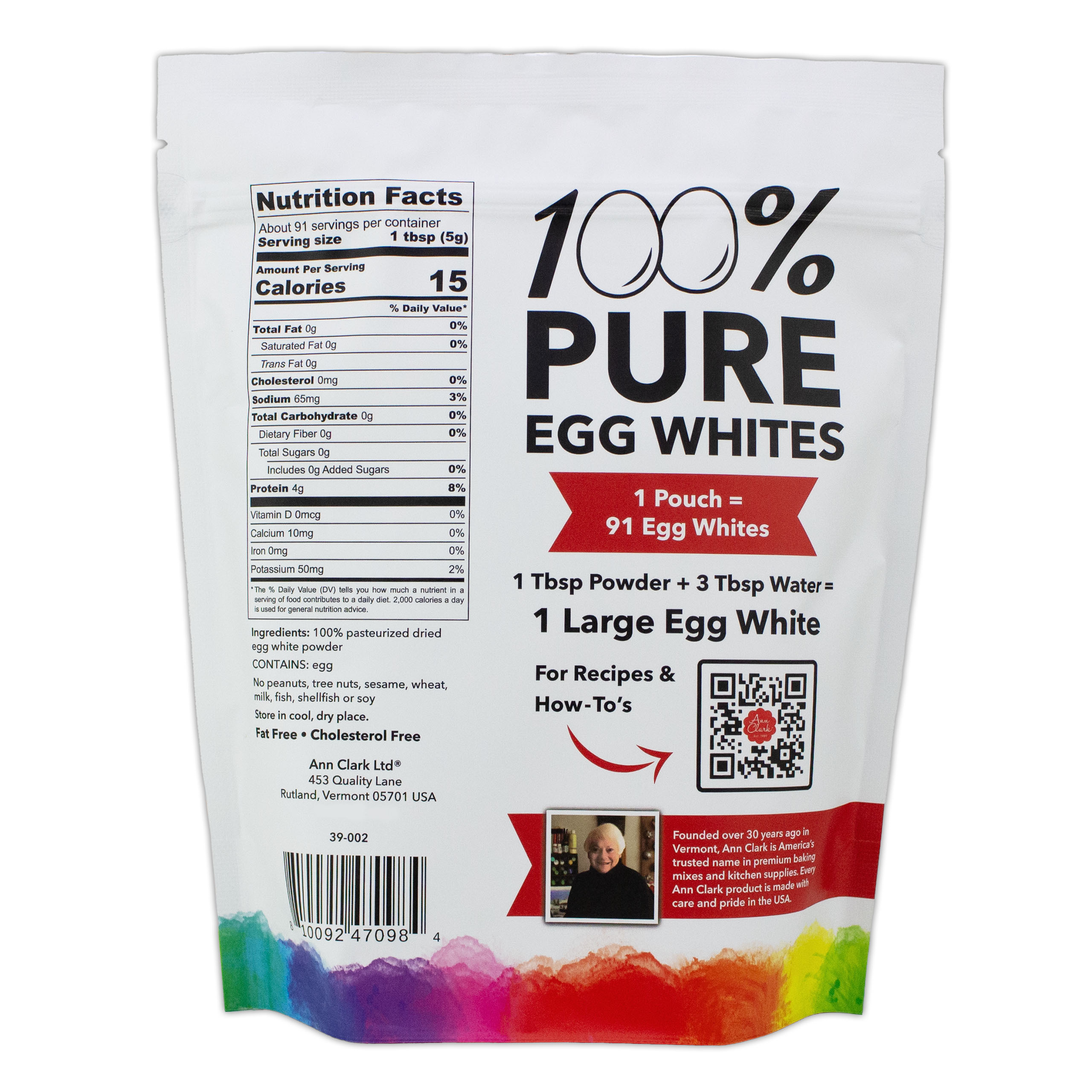 Ann Clark All Natural 100% Egg White Powder Made in USA, 1 lb thumbnail 4