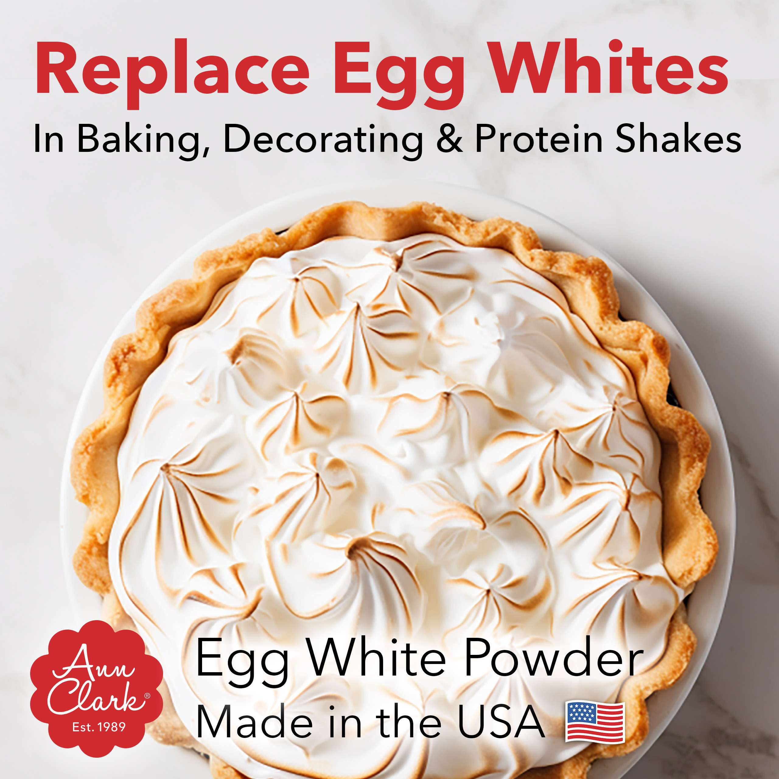 Ann Clark All Natural 100% Egg White Powder Made in USA, 8 oz. thumbnail 4