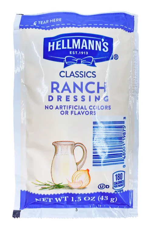 Hellmann's Classic Ranch Dressing 1.5 oz. Packet | No Artificial Color or Flavor | 12 pack thumbnail 4