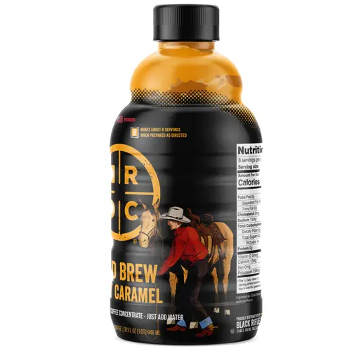 Black Rifle Coffee Company Salty Caramel Cold Brew Iced Flavored Coffee Concentrate Drink for Instant Energy, 32 oz thumbnail 4