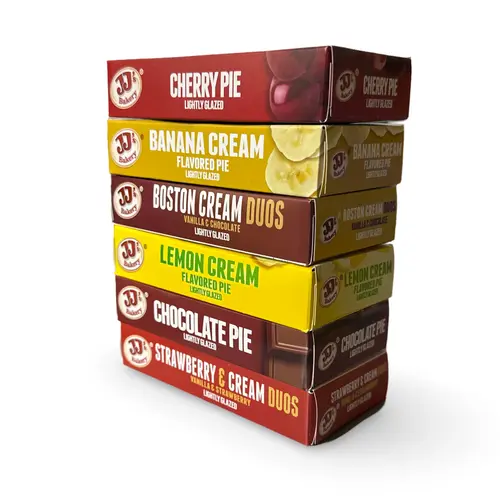 JJ's Bakery Glazed Pie Cream Flavored Variety Pack   4 Ounce Individually Boxed | Pack of 12 thumbnail 2